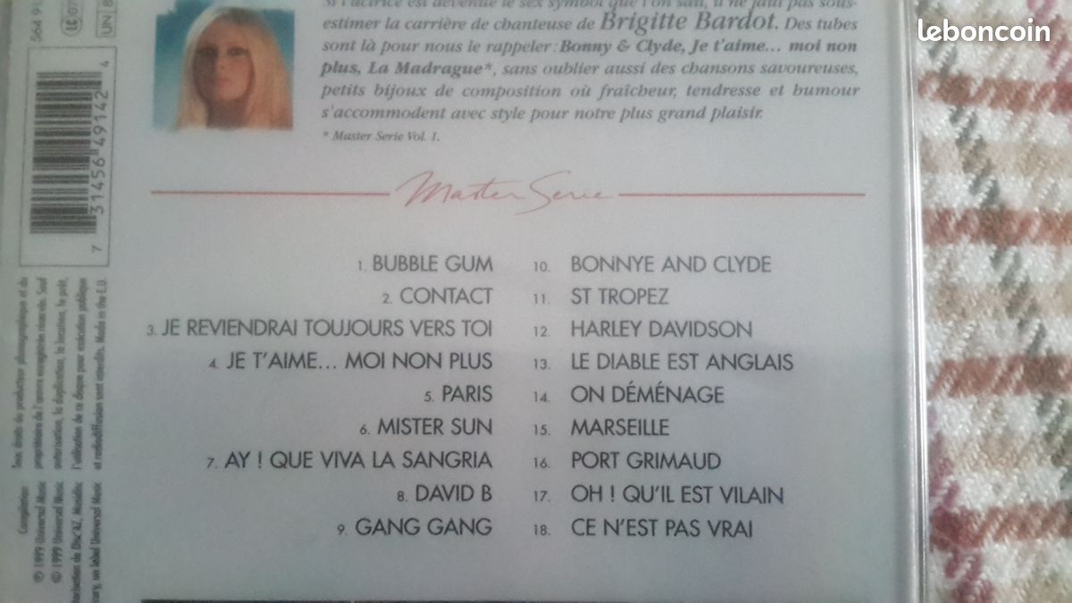 Brigitte bardot cd neuf (image 2)