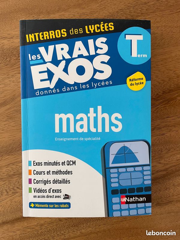 Livre Interros des Lycées, les vrais exos, Maths spécialité Terminale - Nathan (image 1)