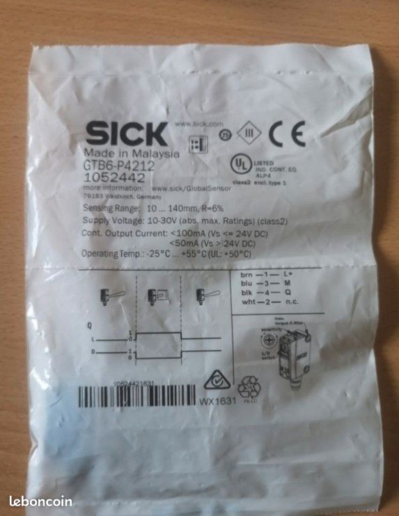 Sick Capteur photoelctrique
GTB6-P4212
Neuf (image 1)