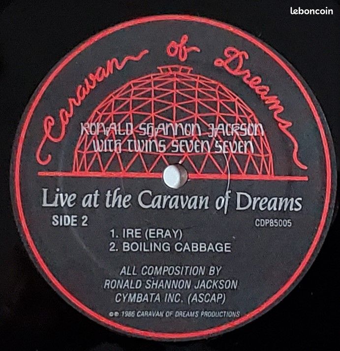 Ronald Shannon Jackson "Live at the Caravan of dreams" vinyle (image 5)