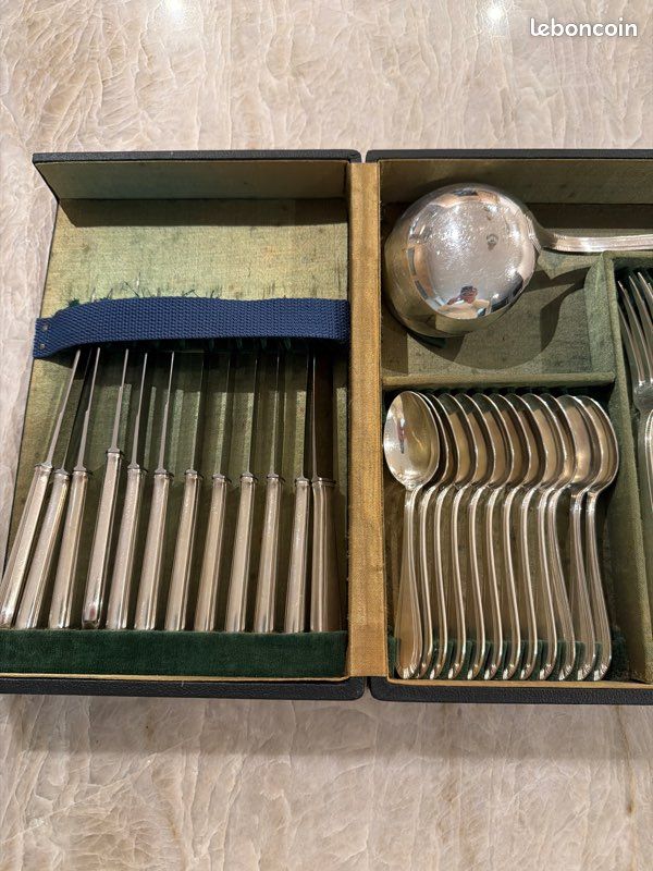 Ménagère 24 Pièces - Set De Couverts De Table Acier Inox Et Abs Pour 6