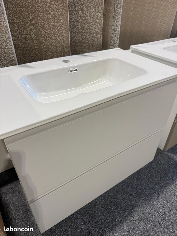 🛁 Meuble salle de bain + vasque + miroir – Liquidation -50% (image 1)