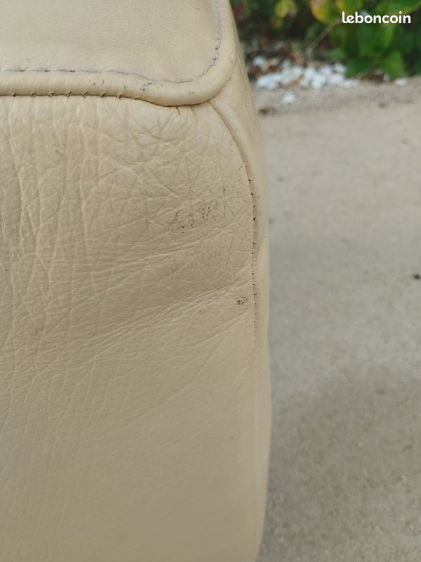 Pouf en cuir véritable (image 3)