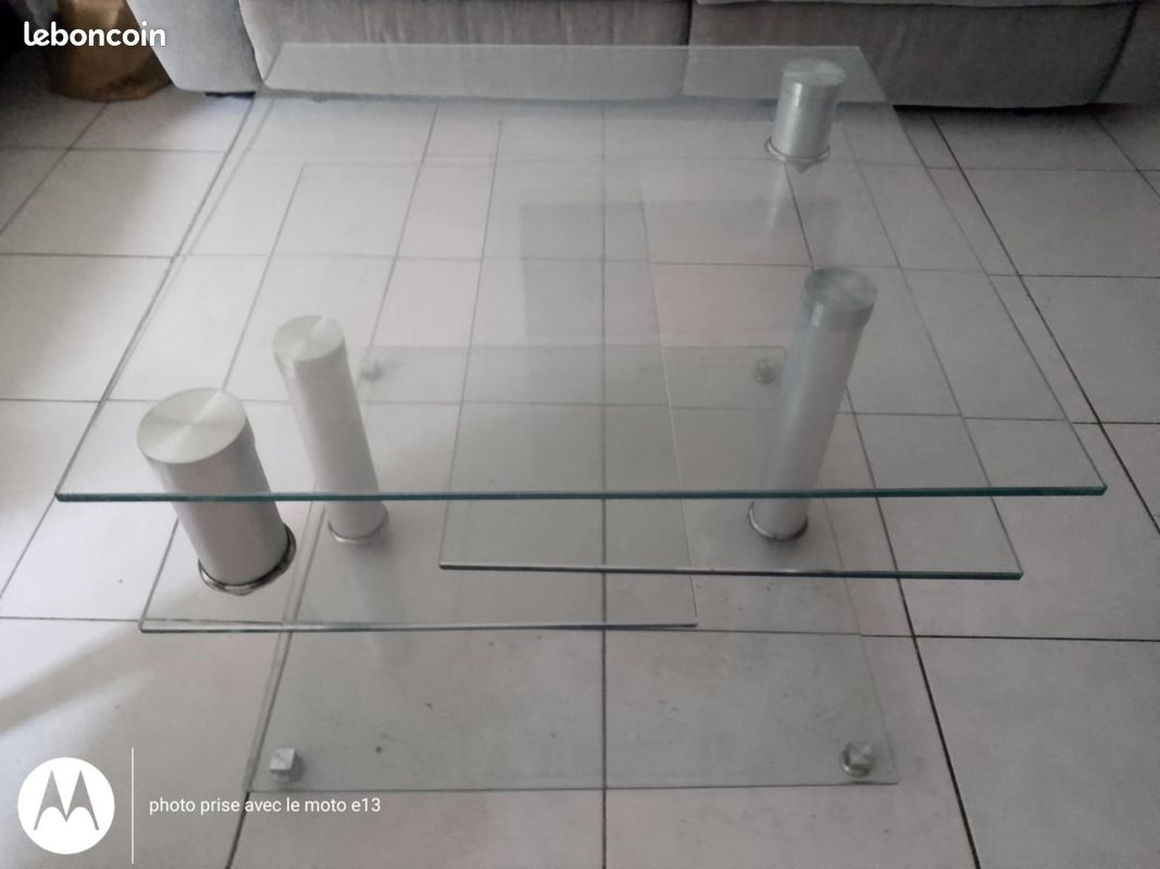 Table basse en verre amovible (image 3)