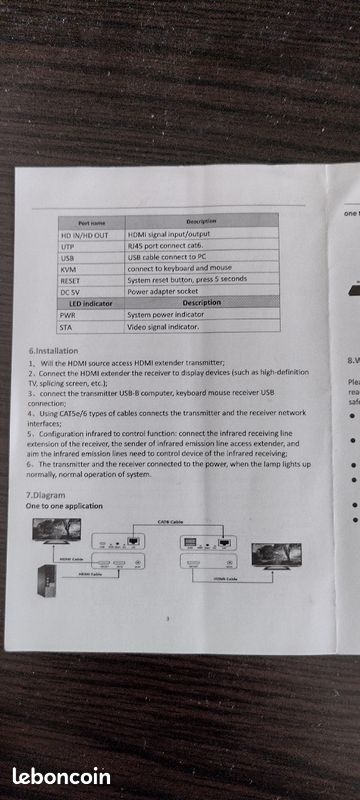 HD vidéo extendeur over IP KVM (image 7)