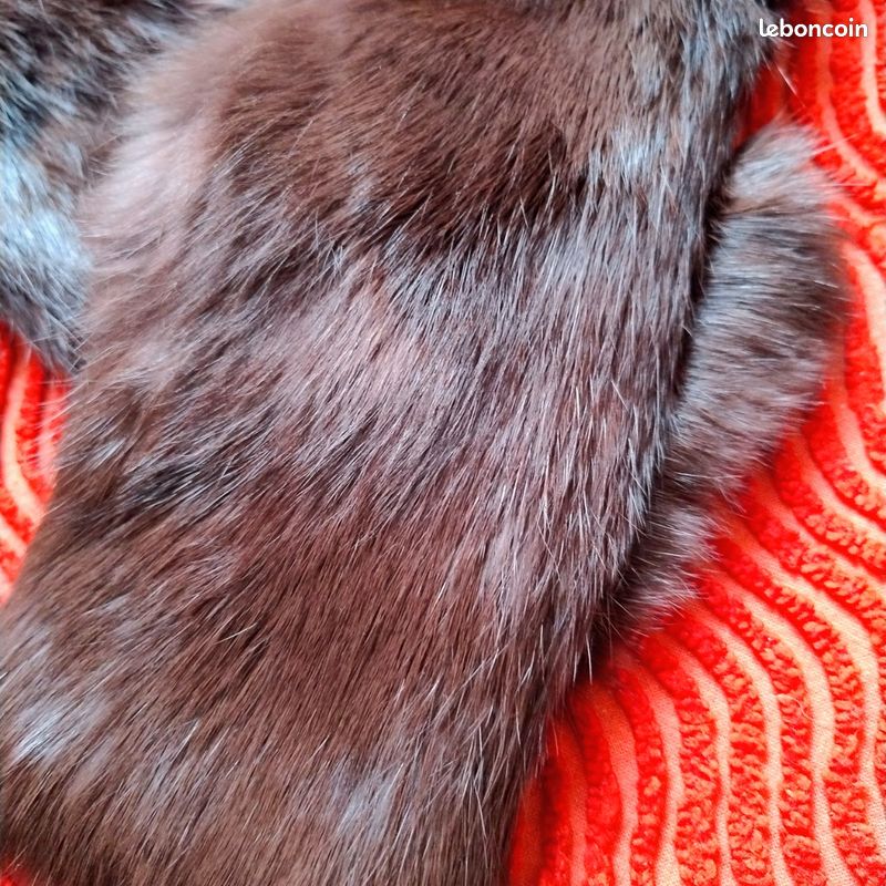 Veste Vintage Fourrure Lapin - Hôtesse JO 1968, Création Chombert, Taille 40, Fait Main France