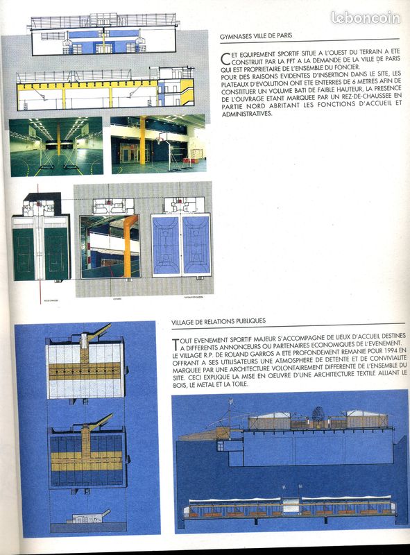 🏟 📒 Rolland Garros, carnet d'architecture ©1999 (image 3)