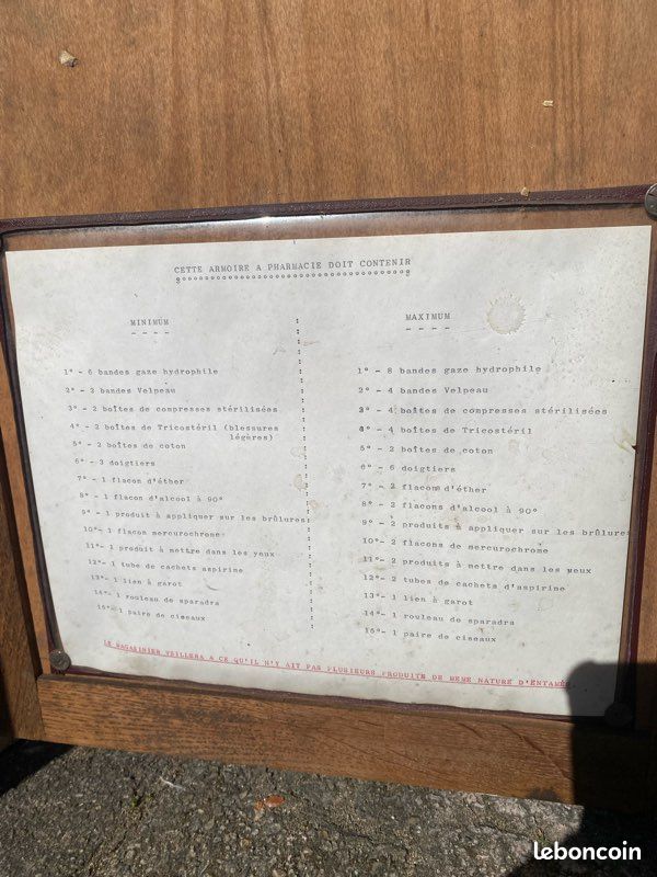 Armoire à pharmacie vintage (image 3)