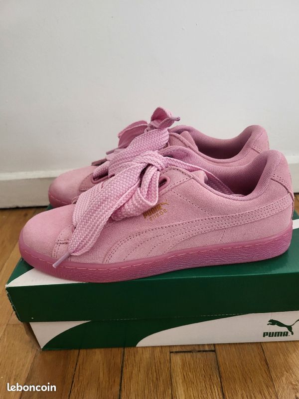Puma Suede Heart Reset Puma Femme Heart Rose Puma Baskets Femme