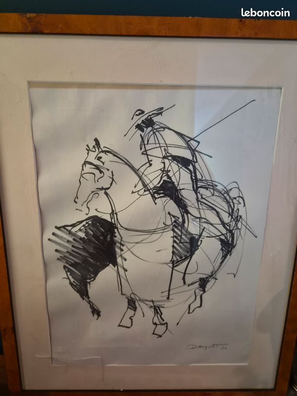 Tableau dessin cavalier Danguet (image 1)
