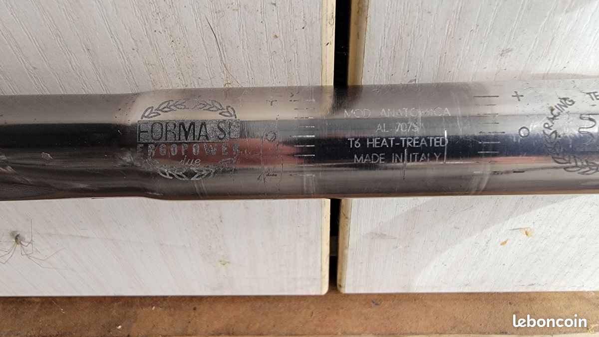 Cintre De Vélo De Route 3ttt FORMA – Aluminium Argenté, Made In Italy, Occasion