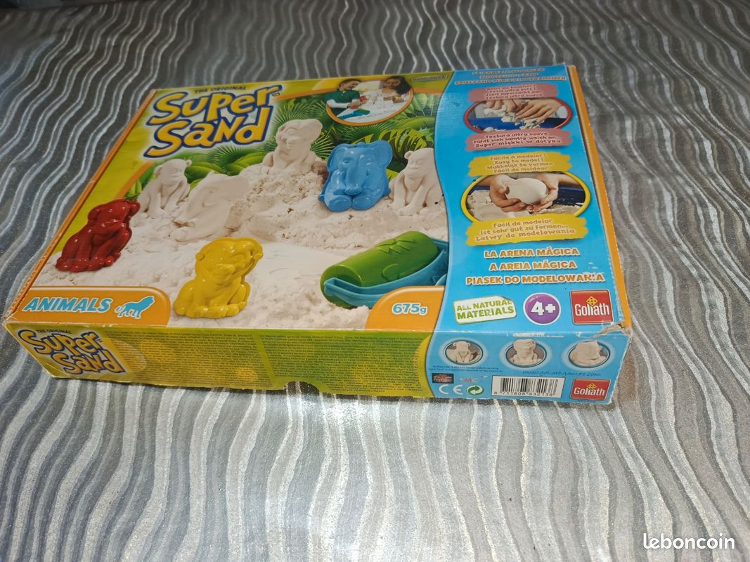 Super Sand Recharge Sable Blanc 400 G – Sable Magique Modelable – Ne Sèche Jamais – Dès 4 Ans