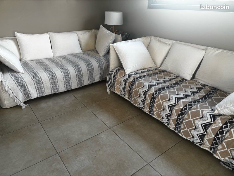 Vends 2 canapés et fauteuil Louvain Maisons du Monde (image 4)