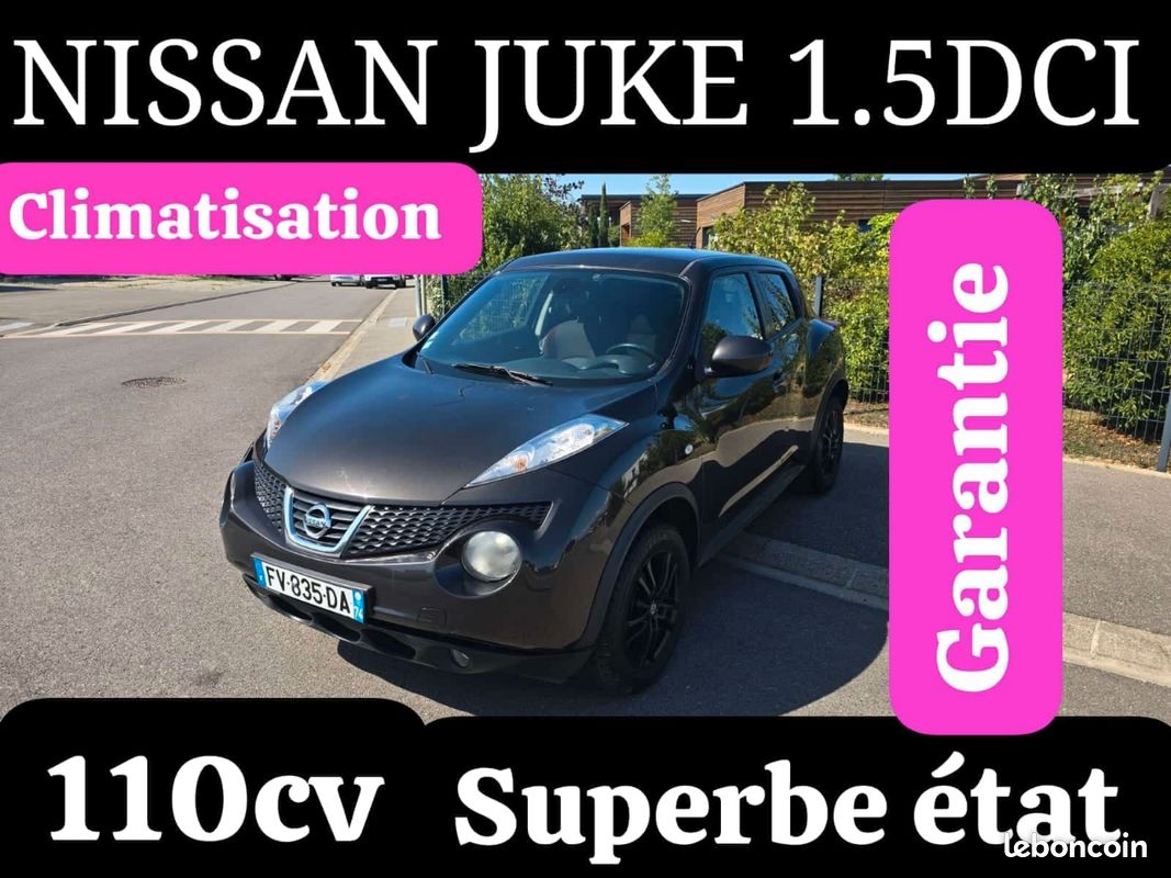 Nissan juke 1,5dci 2wd 110cv climatisation véhicule très économique (image 1)