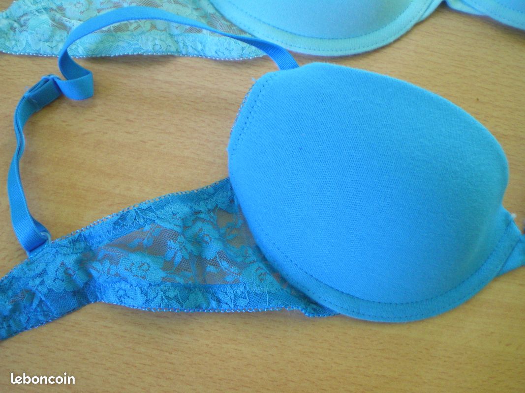 Lot de 2 soutiens gorge bleu 70B (image 6)