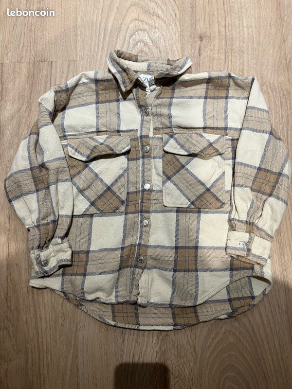 Surchemise à carreaux, fille Zara 9/10anq Vêtements