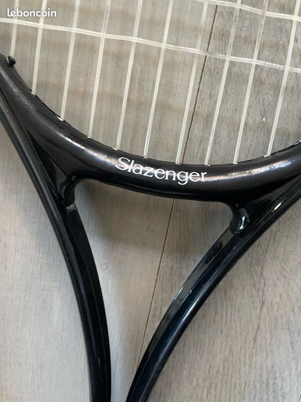 Raquette de tennis adulte SLAZENGER L2 HSEWS noire et blanche légère et solide