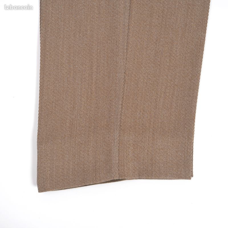 Pantalon Habillé Homme Claude Rousseau – Taille 46, Beige, Fabriqué En France