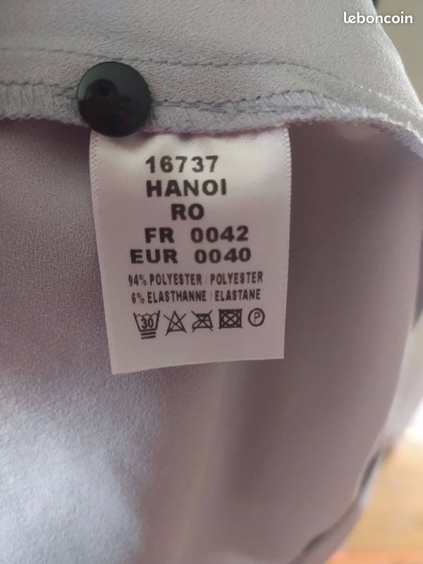 Robe Hanoï bicolore grise et noire Tanaïs taille 42 (image 7)