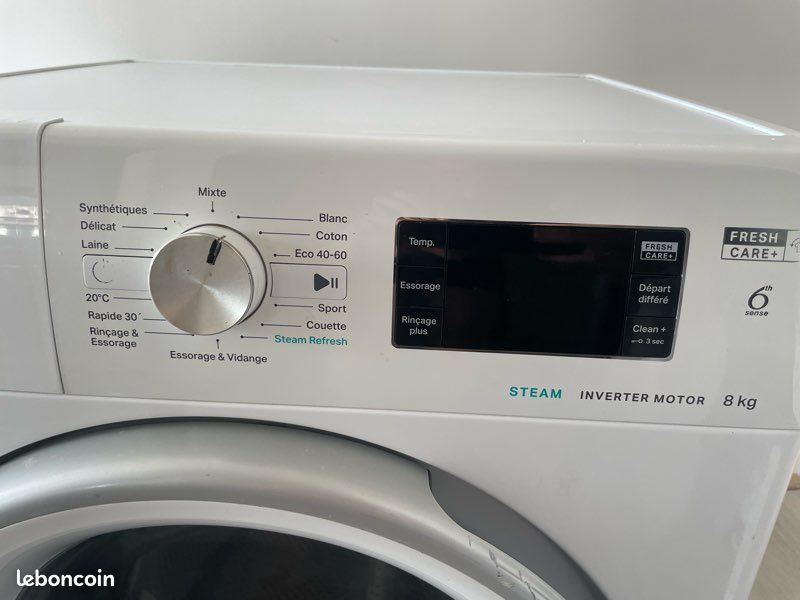 Lave linge whirloop 8kg (image 1)