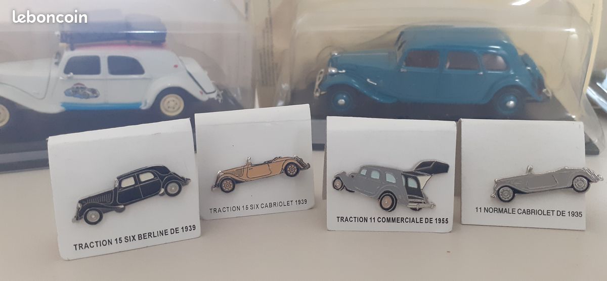 Citroën Traction 15 Six Cabriolet 1939 - Miniature 1/43 Atlas - Modèle Beige En Métal Neuf
