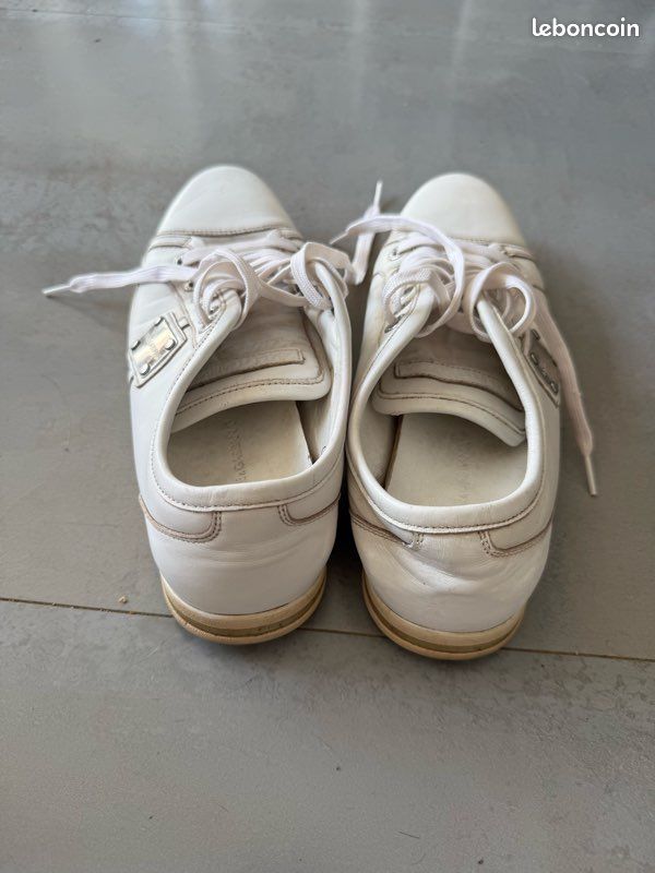 Tennis cuir blanc Dolce & Gabbana taille 8 homme (image 3)