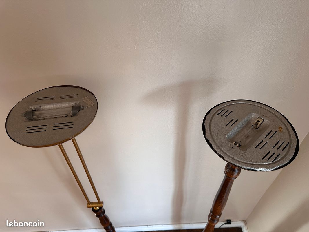 2 Lampadaires en bois salon (image 6)
