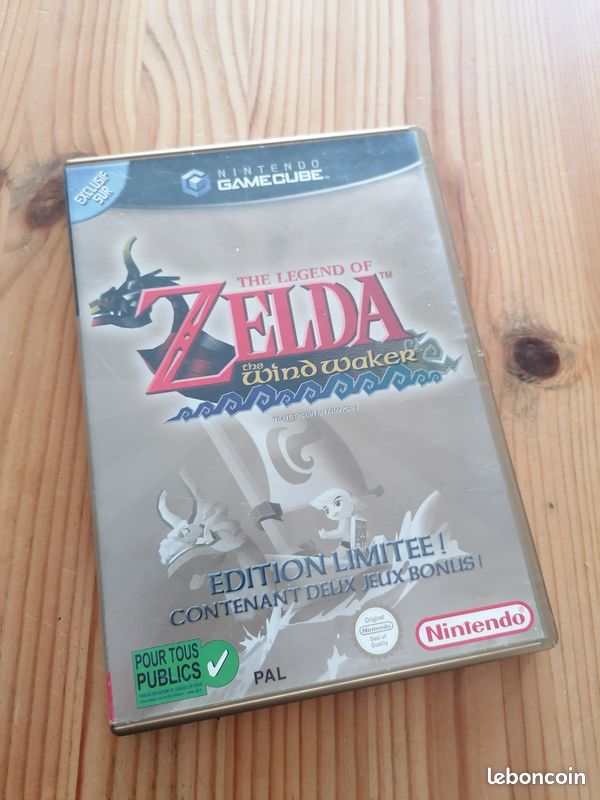 Zelda Wind Waker Édition Limitée GameCube COMPLET FR + Bonus Disc Master Quest - Jeux vidéo