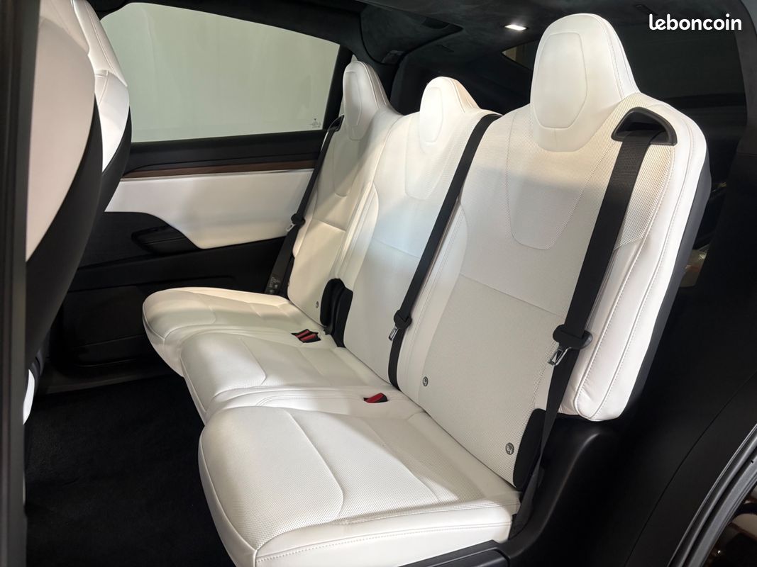 TESLA MODEL-X 100D ELECTRIC 685ch 296PPM 100KWH PALLADIUM 4WD DUAL-MOTOR BVA / VOLANT YOKE - FSD NIVEAU 4 (image 9)