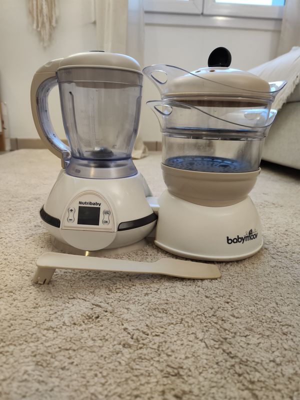BABYMOOV Robot cuiseur, vapeur mixeur Nutribaby Classic - Crème