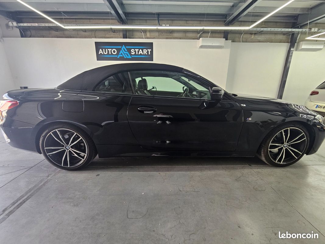 BMW 420i cabriolet M Sport / feux laser / ecrans full curvate display / siege chauffant / chauffage de nuque / régulateur auto adaptatif / feux auto / essuie-glace auto / volant chauffant / hayon ... (image 13)