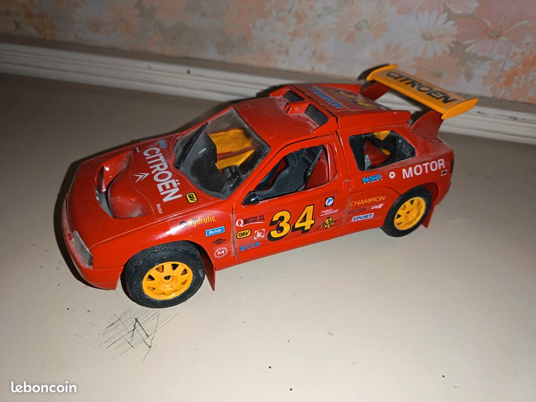 Miniature Solido Citroën ZX Rallye Raid #03 Jaune – Échelle 1/18, Occasion