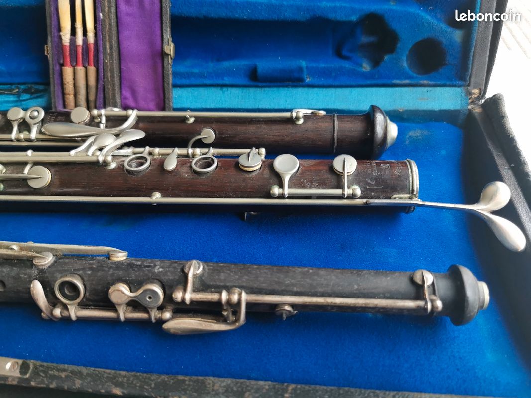 Clarinette ancienne en bois avec malette de transport (image 4)