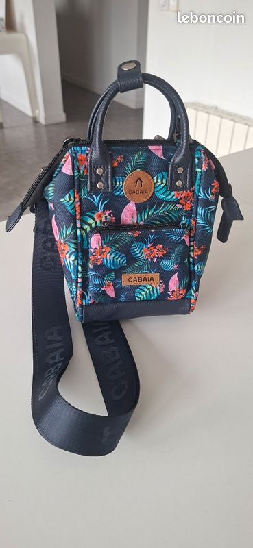 Sac bandoulière Cabaia Nano adventurer "fleurs" (image 1)
