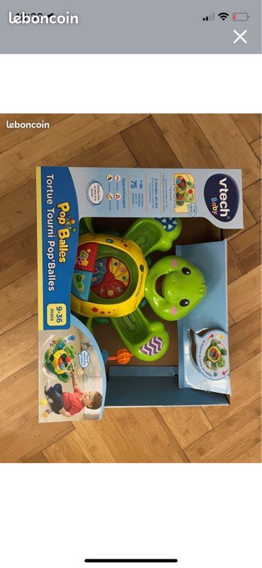 Jeu éveil tortue pop balles (image 1)