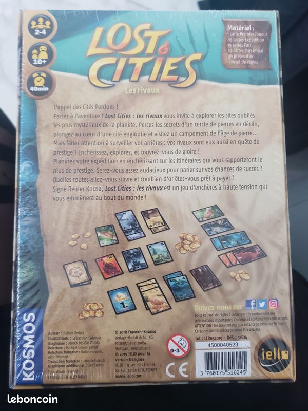 Lost cities - Les rivaux - jeu de societe - neuf (image 2)