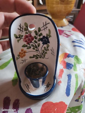 Lot de 2 bougeoirs décoratifs muraux, finition métallique et motif rococo, noir antique, pour Lot de 2 bougeoirs décoratifs muraux, finition métallique et motif rococo, noir antique, pour