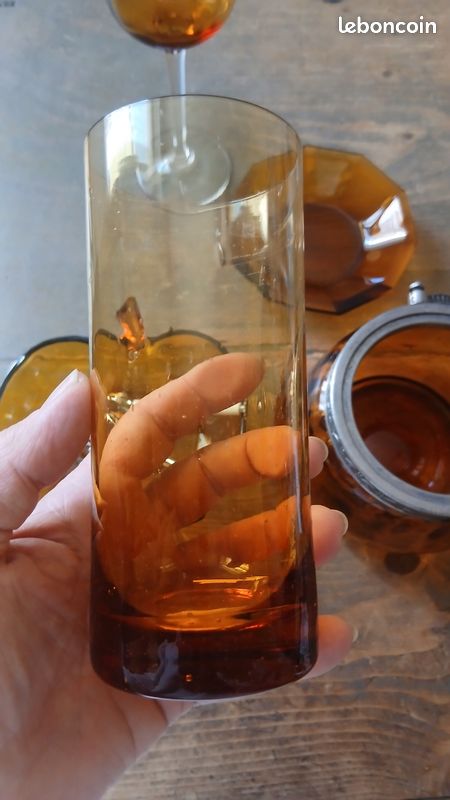 Bonbonnière verres coupelles ambré ( a partir de 12) (image 13)