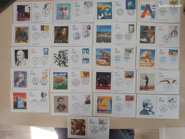 Enveloppes 1er jour édition sur soie Cérès - Collection
