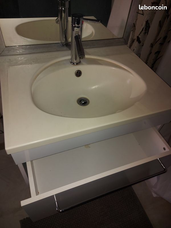 Lot de 2 Meubles vasques salle de bain (image 2)