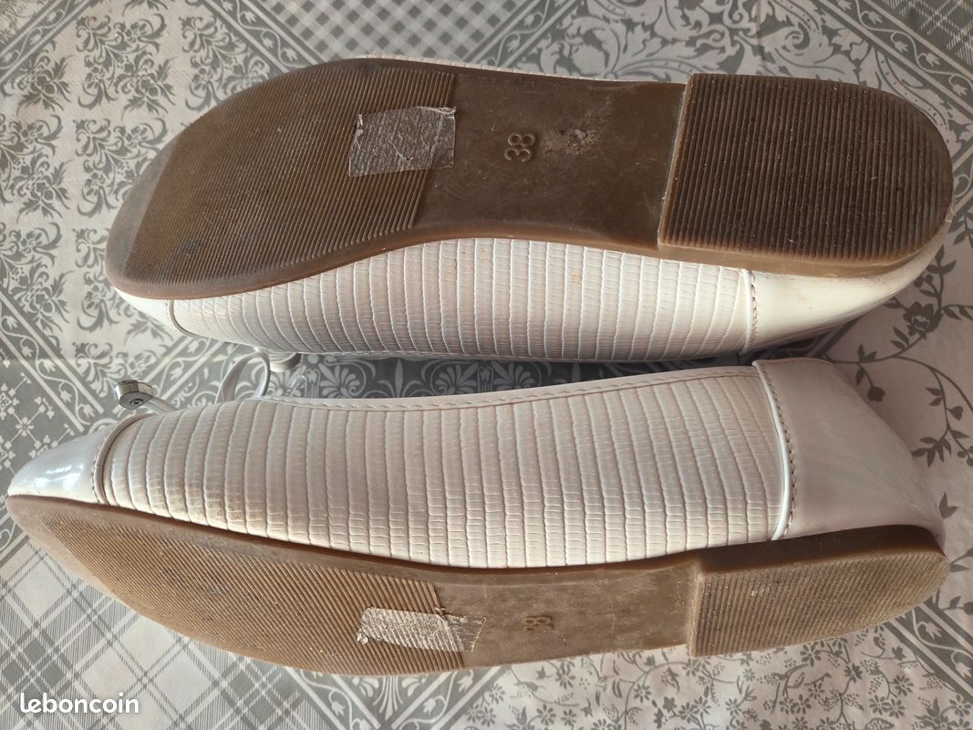 Ballerines blanches Gemo 38 (image 2)