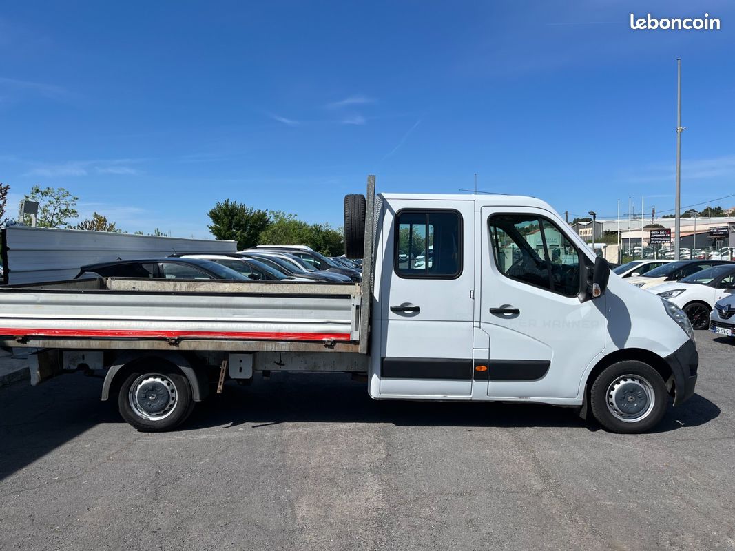 Renault MASTER III BENNE CABINE RALLONGER PLATEAU L3H1 3,5t 2.3 DCI 130CV 7 PLACES (122 000 KMS ) MOTEUR A CHAINE TVA RECUPERABLE (image 3)