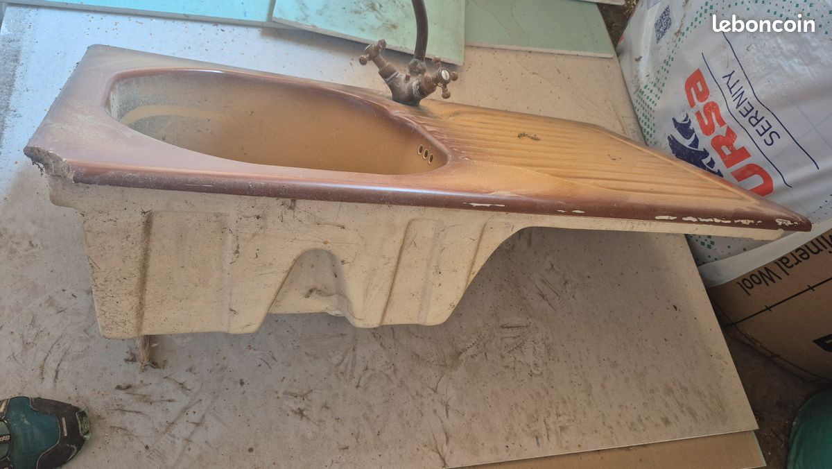 évier / lavabo vintage marron (image 2)