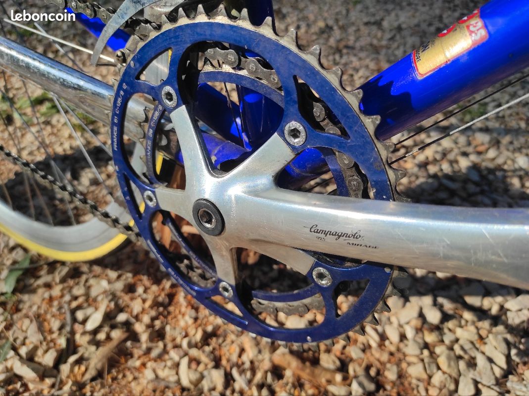 Pédalier Campagnolo Gold - Vintage - Vélo De Route - 144 BCD, 172,5 Mm, 49 Dents