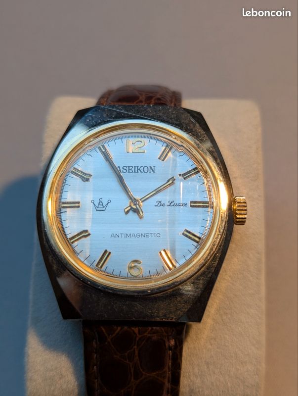 Montre Mécanique Aseikon Style Colombo – Antimagnétique, Occasion – Pour Adulte Unisexe