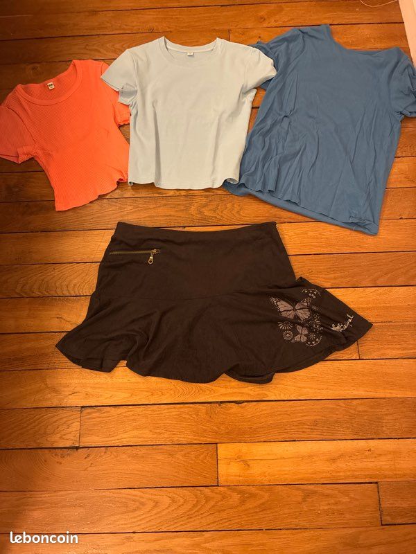 Ensemble jupe desigual et t shirt uniqlo + Monoprix (image 1)