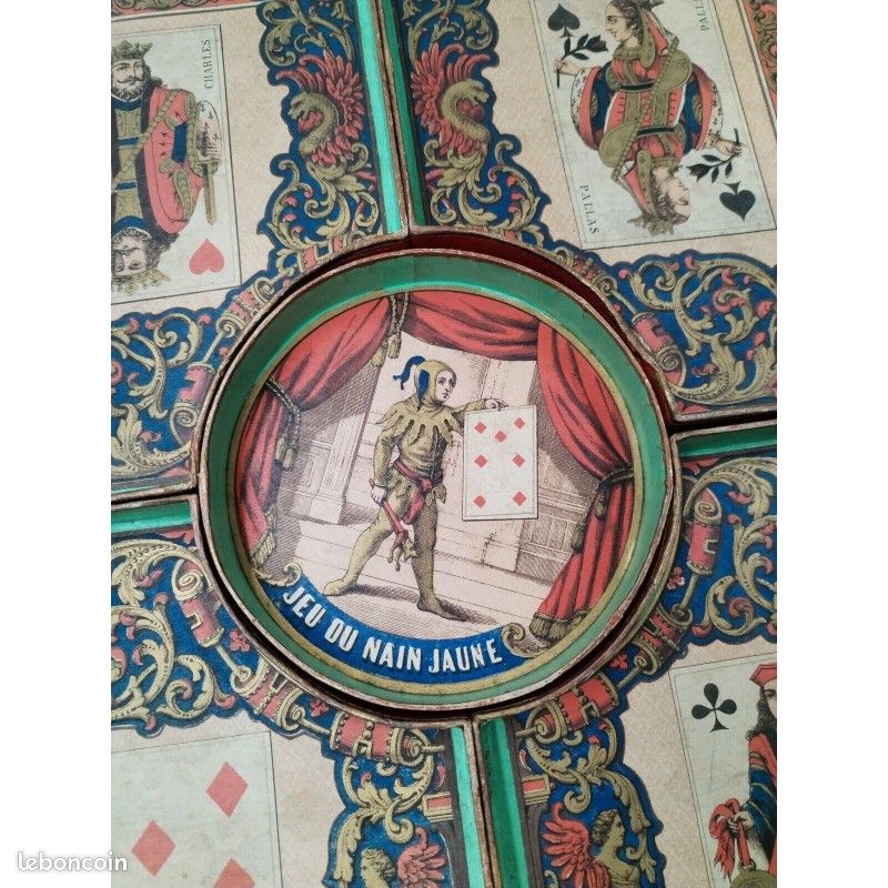 Jeu Nain Jaune Ancien – Éditeur Watilliaux – Boîte En Bois – Vers 1890