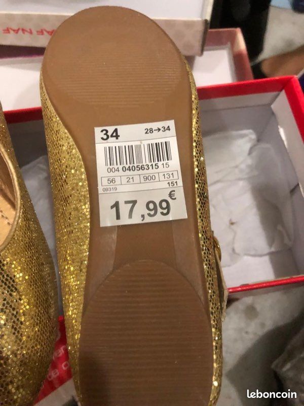 Ballerines paillettées enfants, pour les fêtes neuf (image 2)