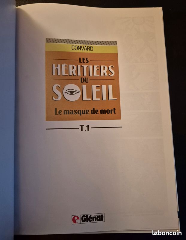 Bd LES HERITIERS DU SOLEIL- Le masque de mort (image 2)
