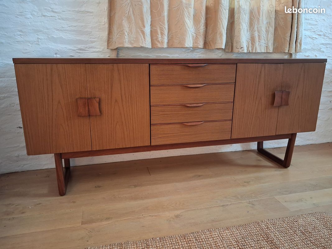 Enfilade Scandi en teck des 1960s (image 1)